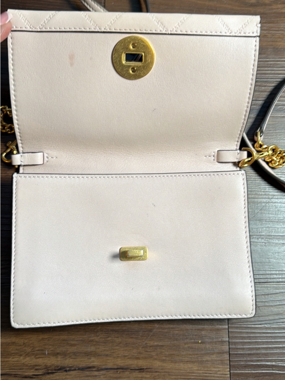 Tory Burch Georgia Turn Lock Mini Leather Crossbody Bag - Picture 3 of 4